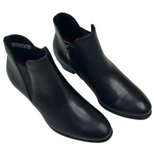 Munro Jackson Black Leather Chelsea Ankle Boots Booties Womens Size 8M New $230